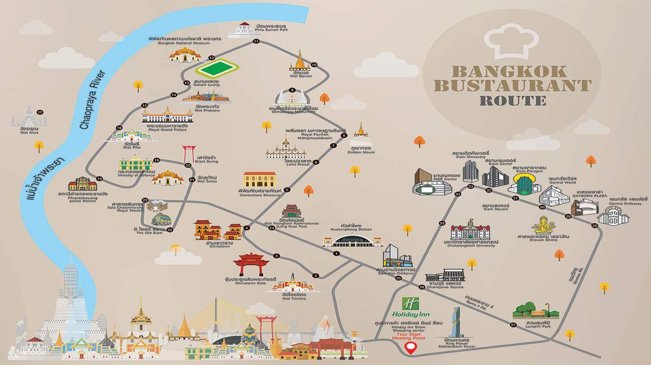 Bangkok Bustaurant Bus Route