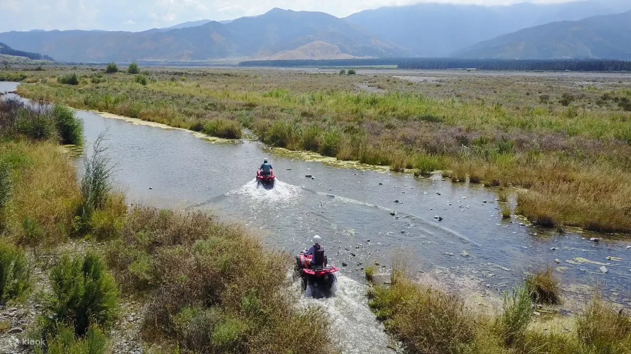 River crossing quad bike adventure Hanmer Springs