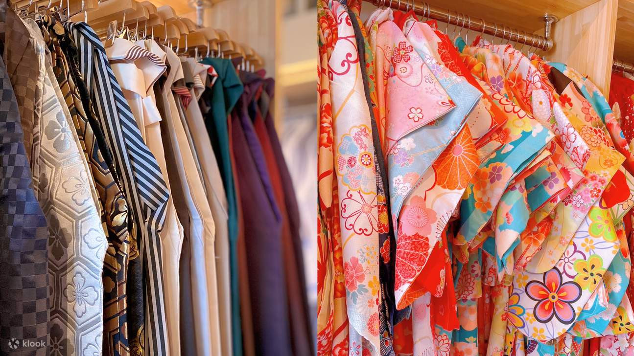 Los estilos de kimono para hombres y niños también son abundantes.