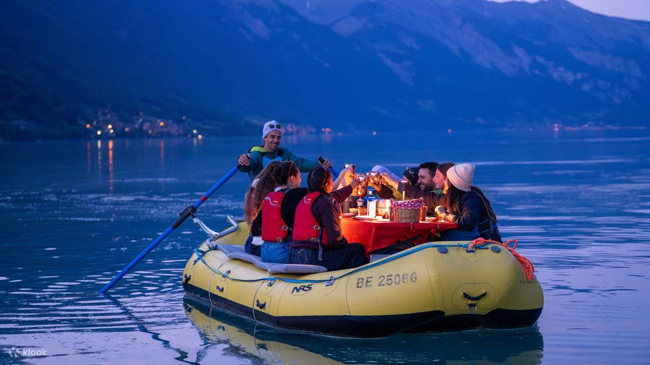 Cozy Raclette Dinner Rafting on lake Brienz from Interlaken - Klook