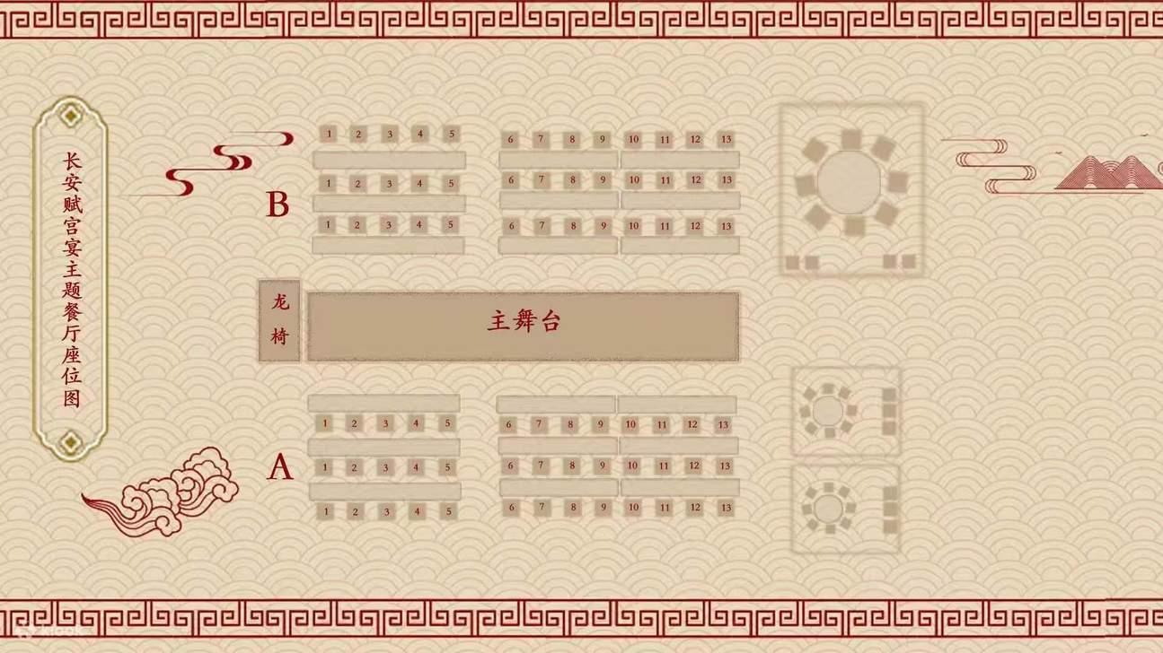 Sitzplan von Chang'an Fu