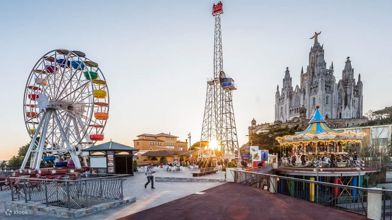 Biglietto per l'area panoramica del Tibidabo a Barcellona