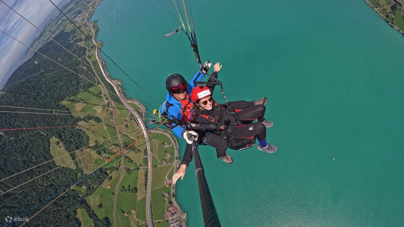 Certified pilot guides you safely through the skies above breathtaking alpine scenery