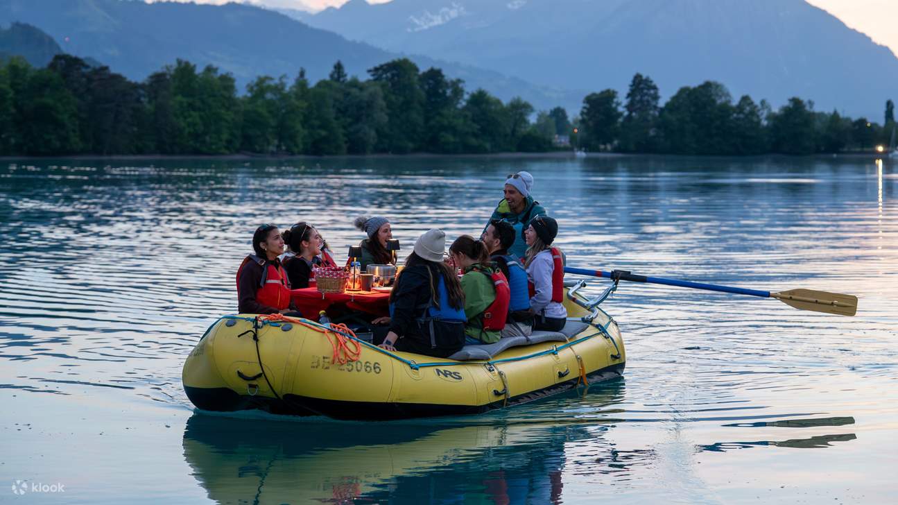 Cozy Raclette Dinner Rafting on lake Brienz from Interlaken - Klook