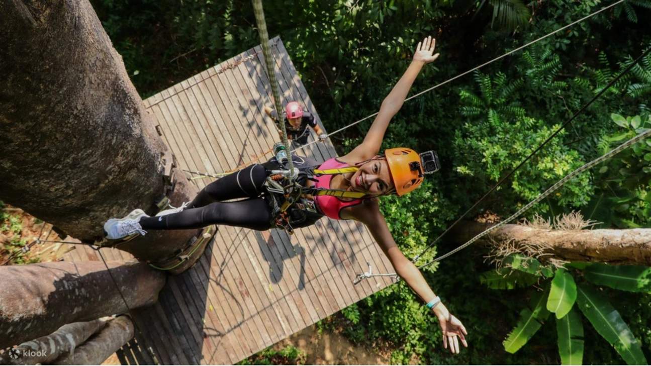 普吉岛Hanuman World丛林飞跃体验