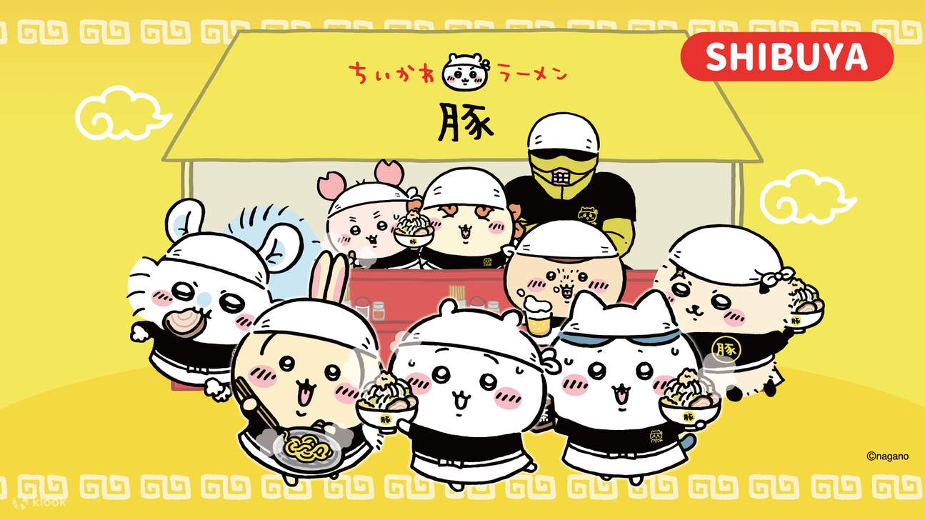 Tiket Chiikawa Ramen Buta Shibuya PARCO (bersama teh Black Oolong)