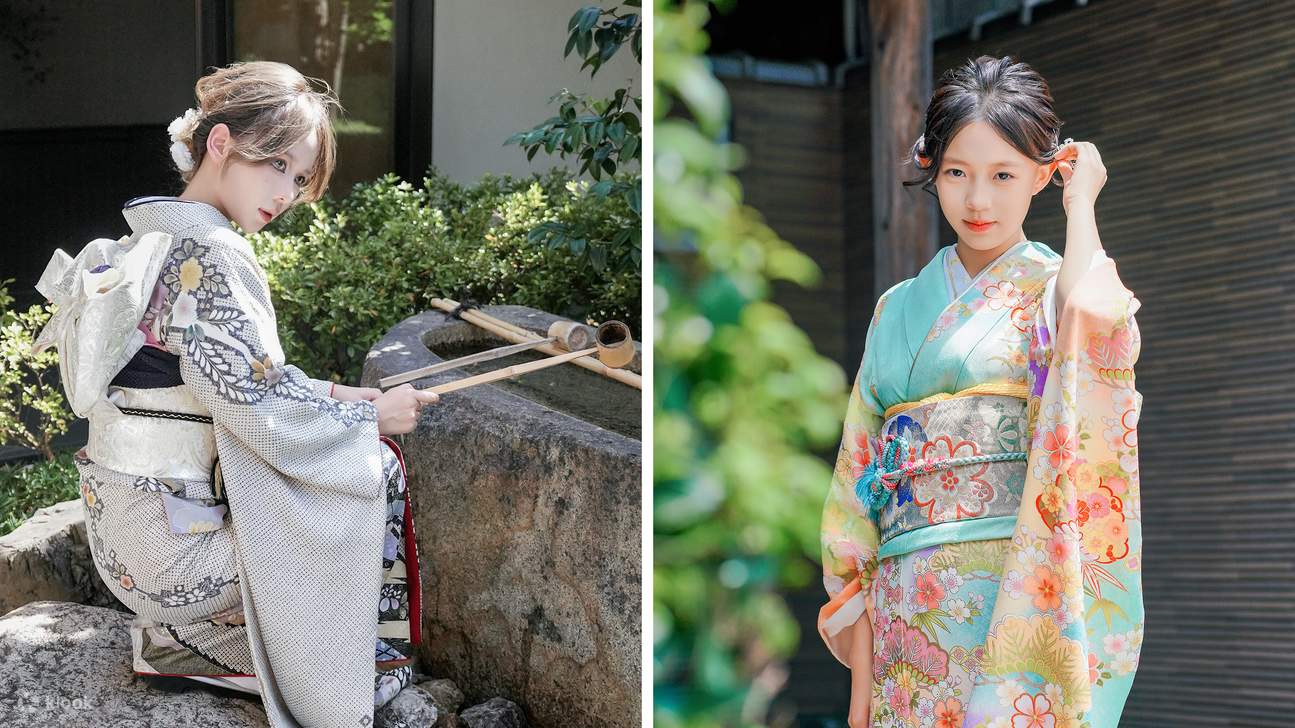 Location de kimono au temple Kiyomizu-dera de Kyoto