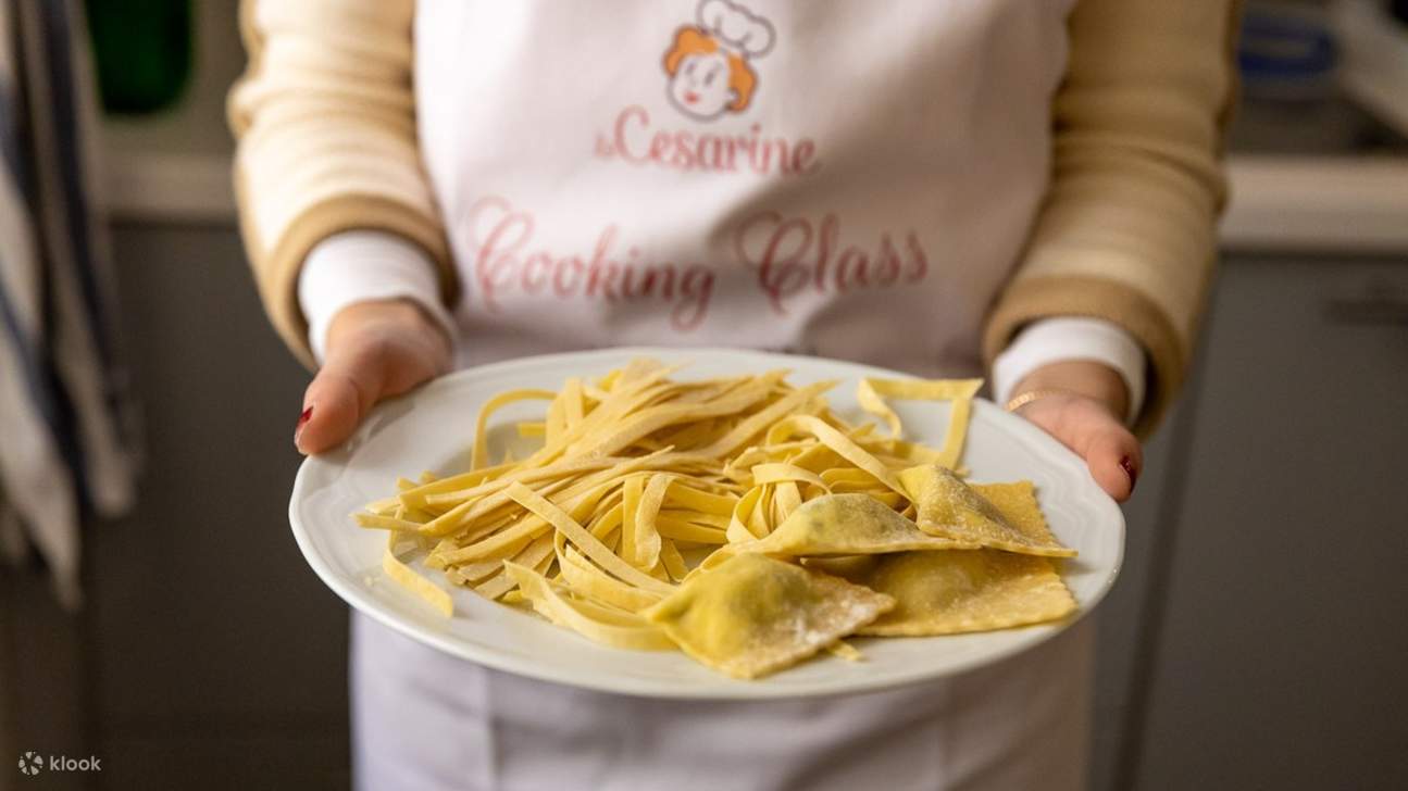 Freshly made pasta and ravioli—crafted with love in an authentic Italian cooking class