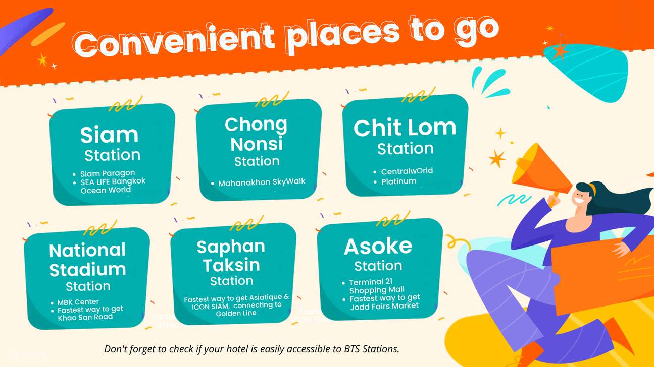 BTSで行ける場所