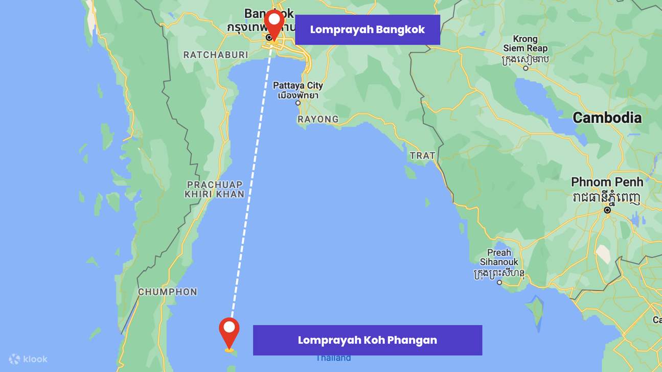 Ferry & Bus Ticket between Bangkok and Koh Phangan by Lomprayah Klook