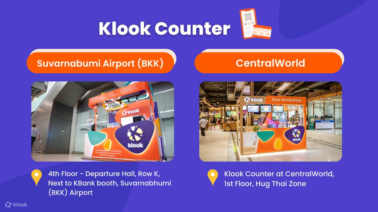 klook counter, klook counter at bkk airport, klook counter at centralworld