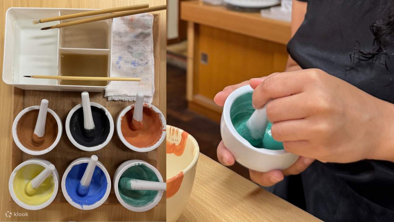 เกียวโต: เวิร์คช็อปเพ้นท์เครื่องปั้นดินเผาญี่ปุ่นที่ Mitsuhashi Touho