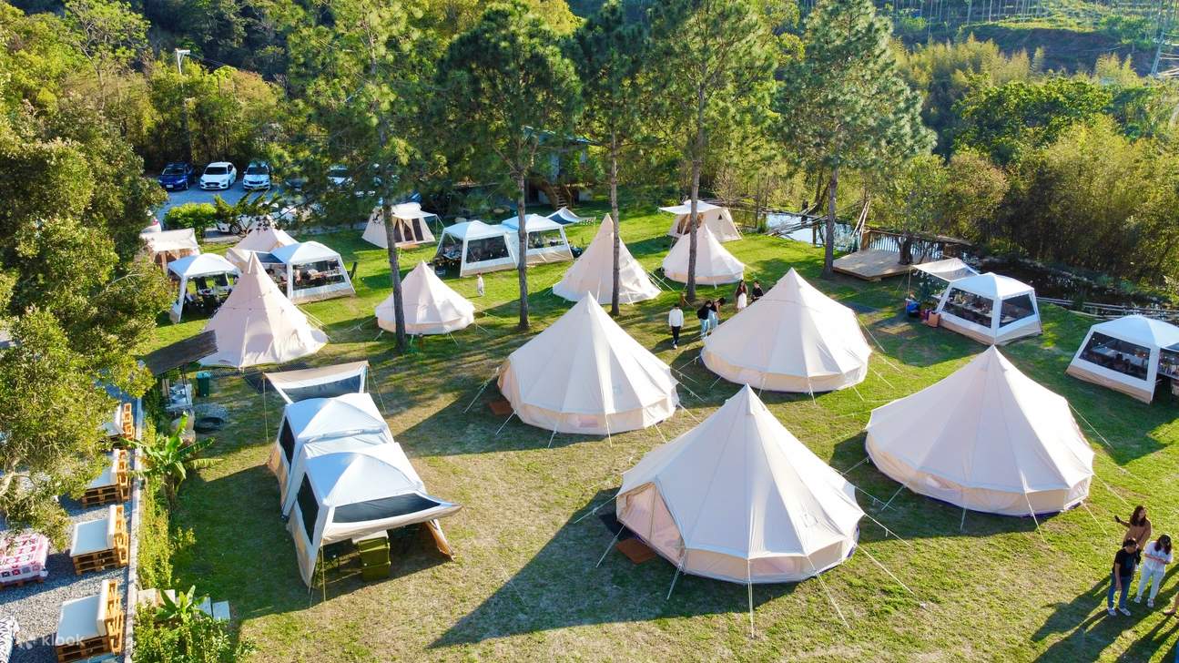 Vista aerea del campeggio