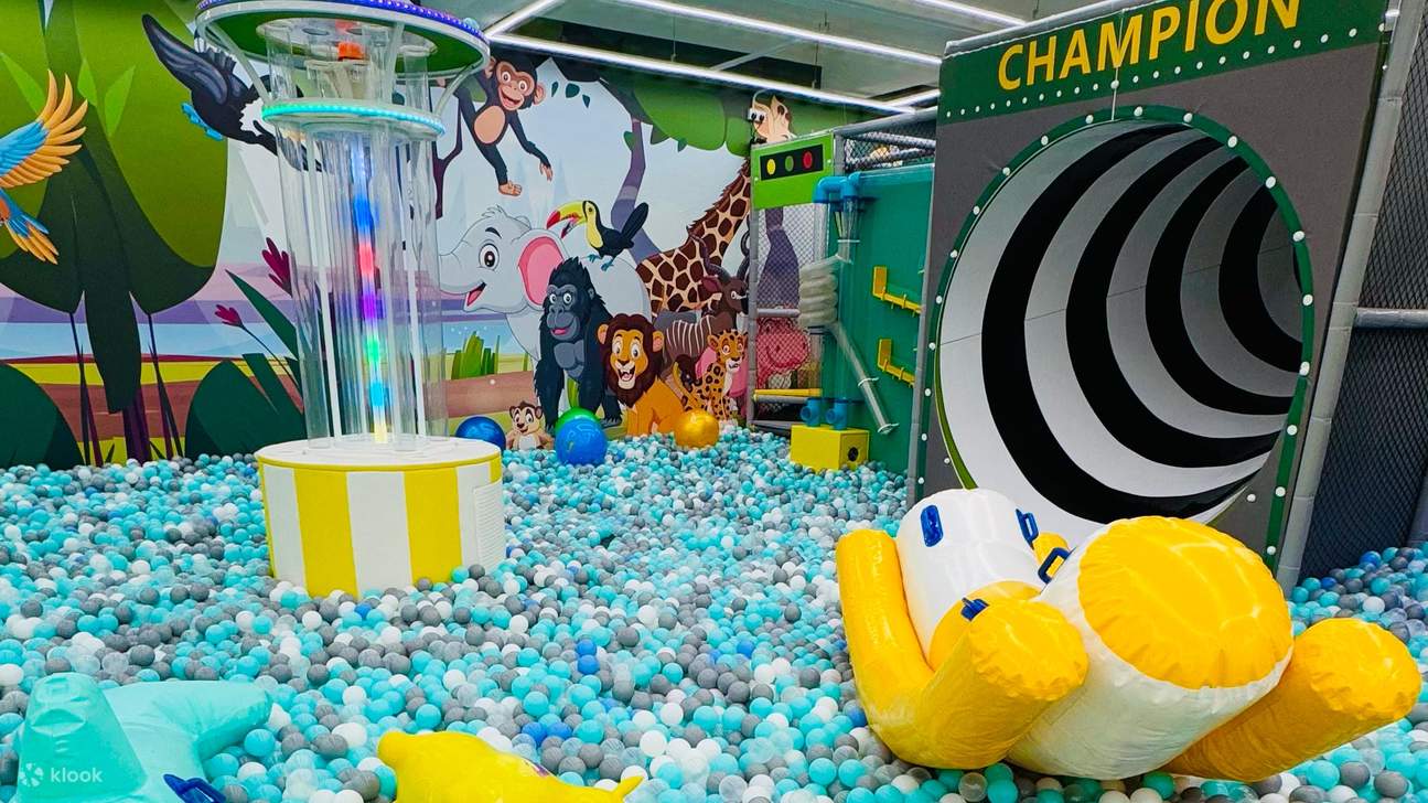 Vé vào Công viên giải trí trong nhà Ninja Forest + Spacetopia Kids ở KL