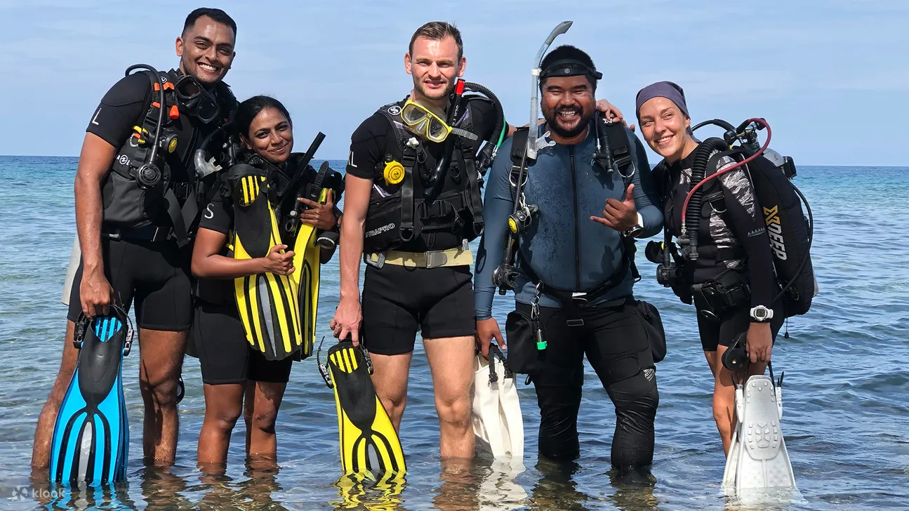 open water diving lesson
