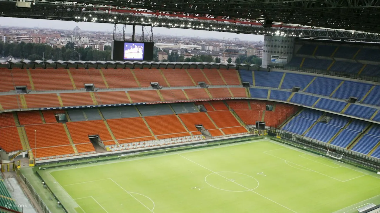 Step into the iconic San Siro, home to Milan's football legends