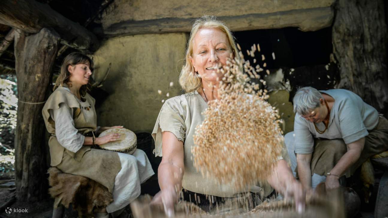 Observe demonstrations of ancient techniques and gain insight into early human activities