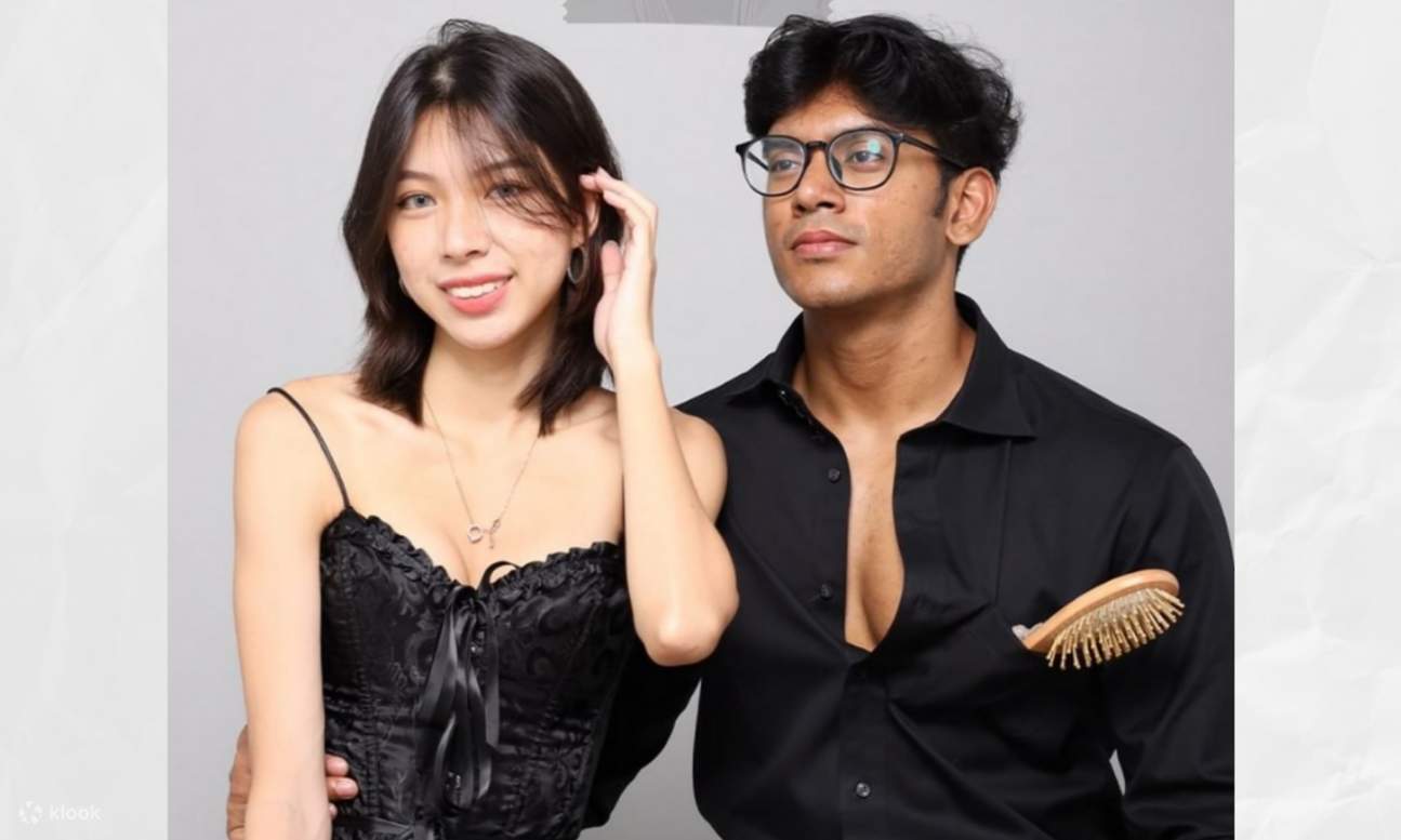 una sesión de fotos de pareja