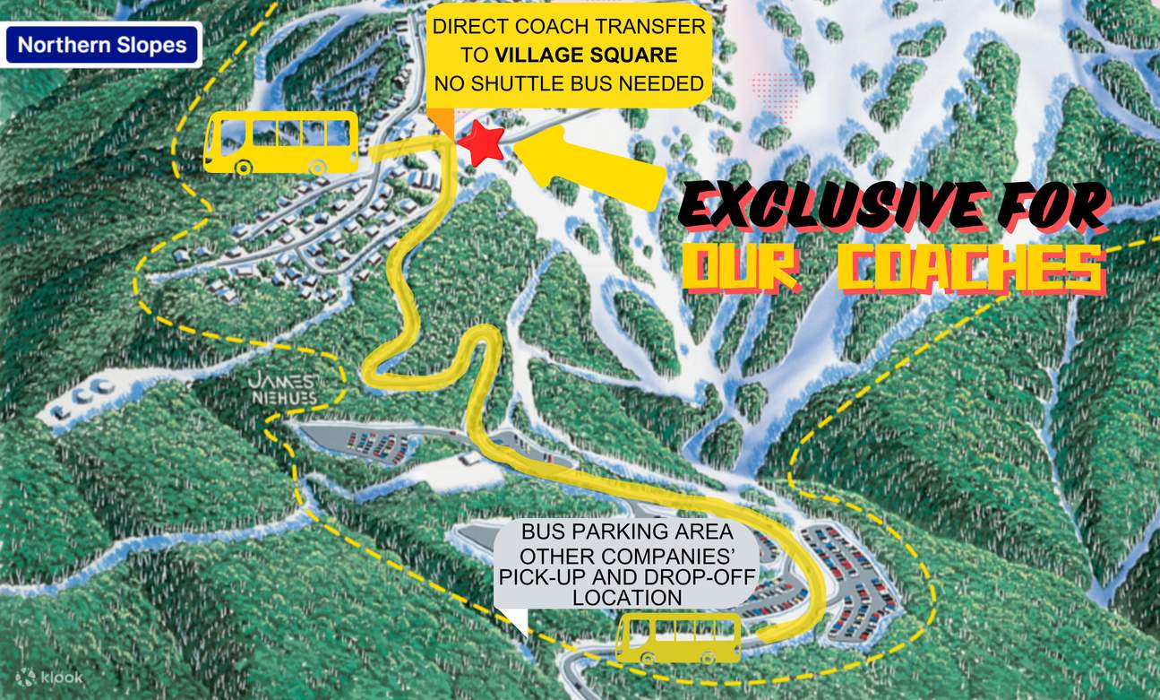 Xe đưa đón trực tiếp đến trung tâm Mt Buller - Village Square, không cần xe trung chuyển.