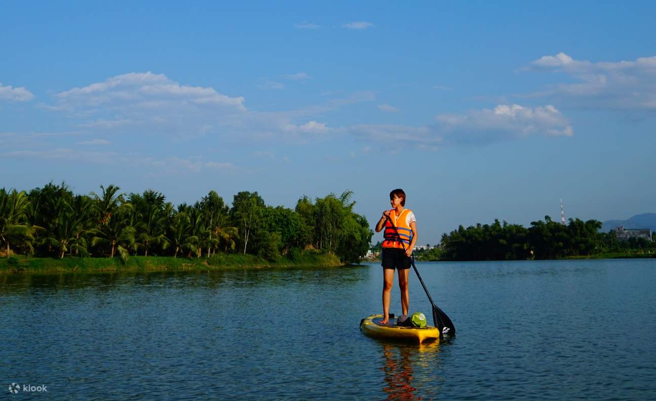 woman on a paddle board in cai river