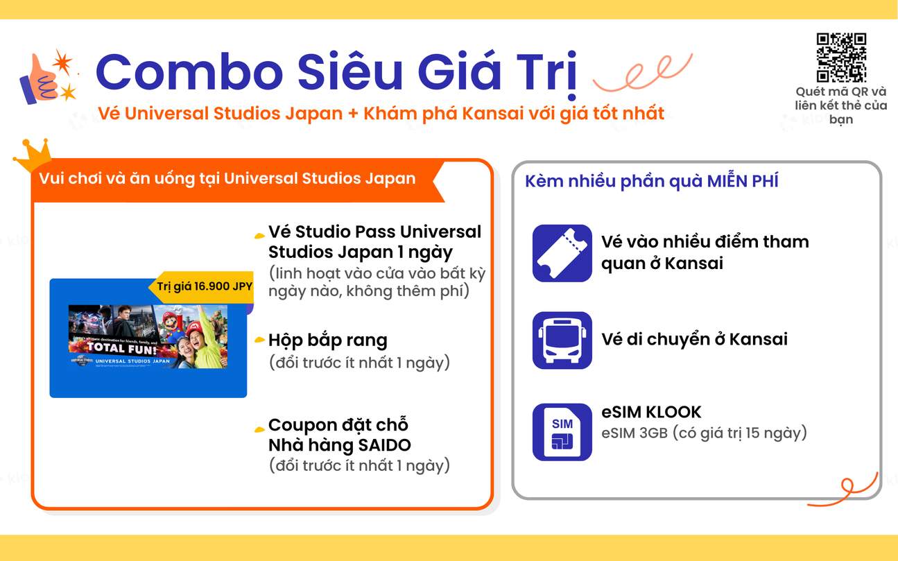 Thẻ Have Fun in Kansai Pass Cao cấp