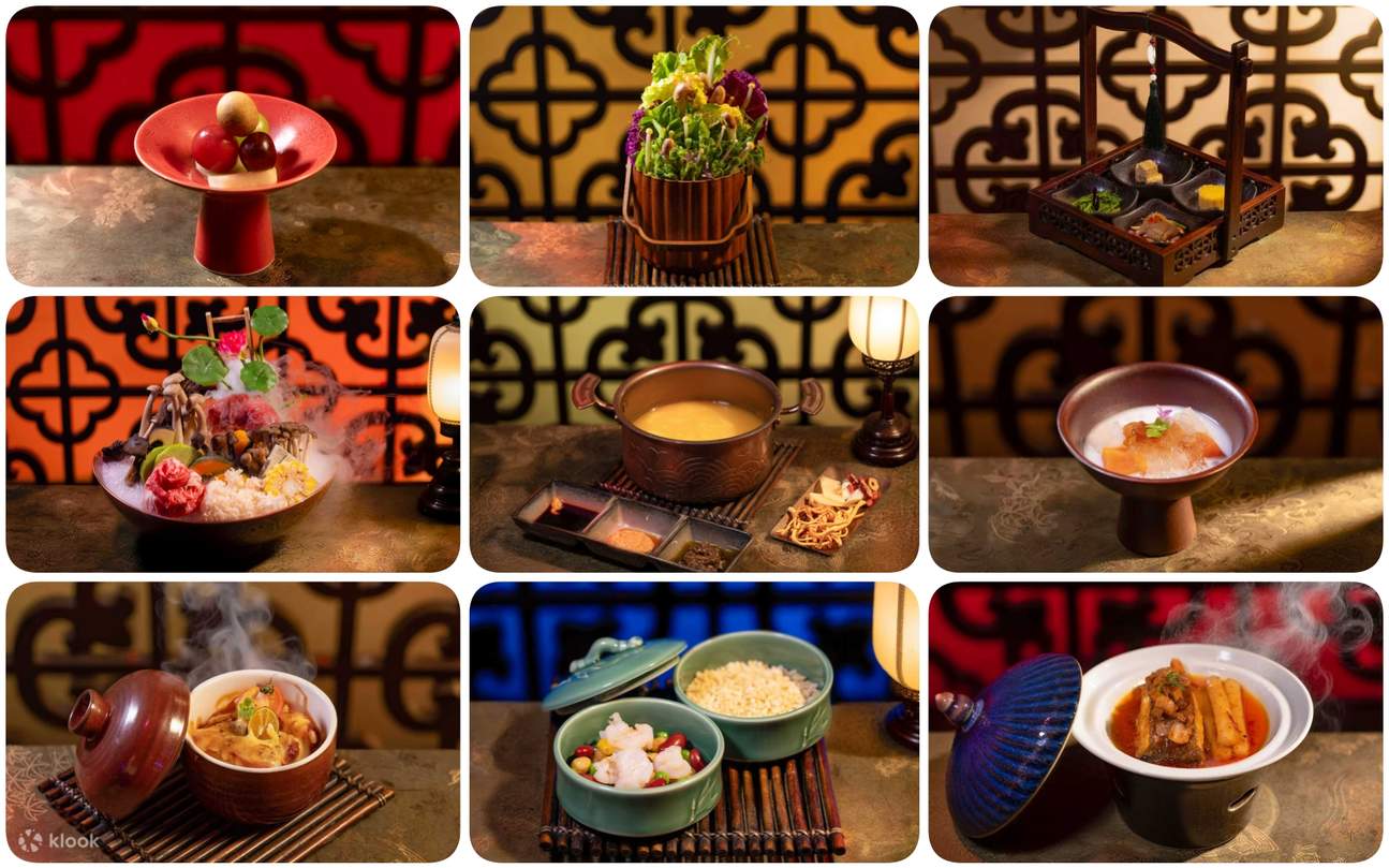 Món ngon Trung Hoa, hương vị lâu đời. Đầu sư tử hầm thanh, mềm mại thơm ngon, canh chứa đựng sự ấm áp; Lạp xưởng đá phiến, mặn mà thơm ngon, hương khói ngưng tụ; Món ngon lồng tre, nguyên liệu tụ hội, hấp tan tự nhiên. Mỗi một miếng, đều là cuộc gặp gỡ tu