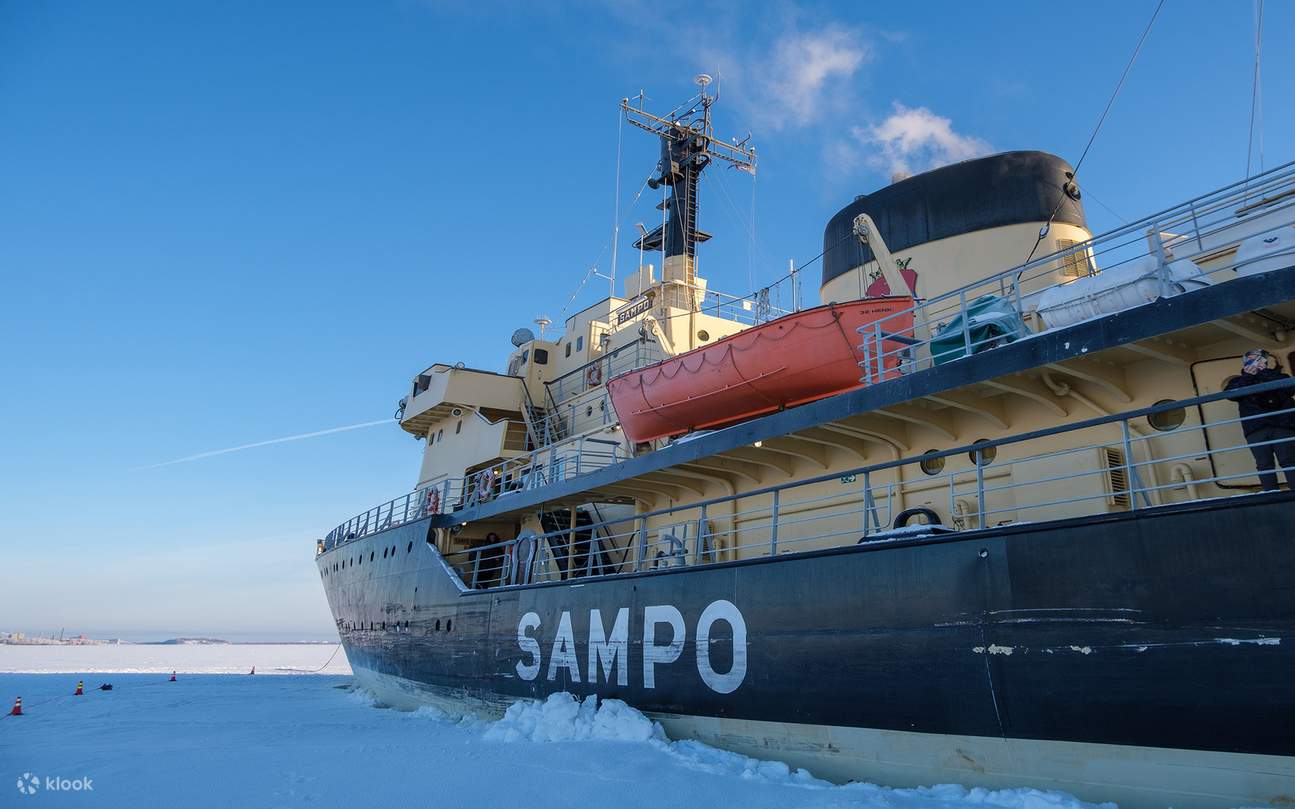 Bước lên tàu phá băng Sampo và khám phá biển Bắc Cực đóng băng trong chuyến du thuyền mùa đông độc đáo