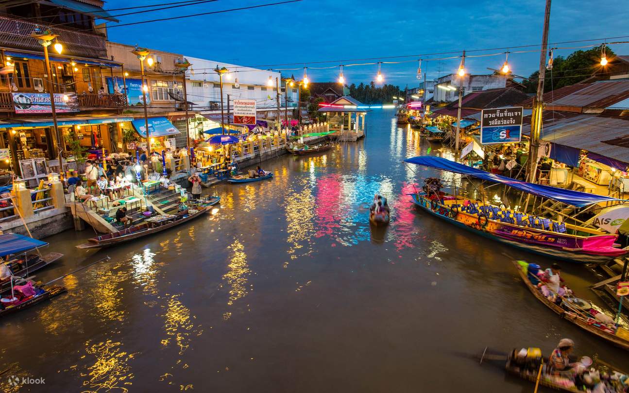 Amphawa Floating Market & Maeklong Railway Train Market Tour Full Day Klook Singapore