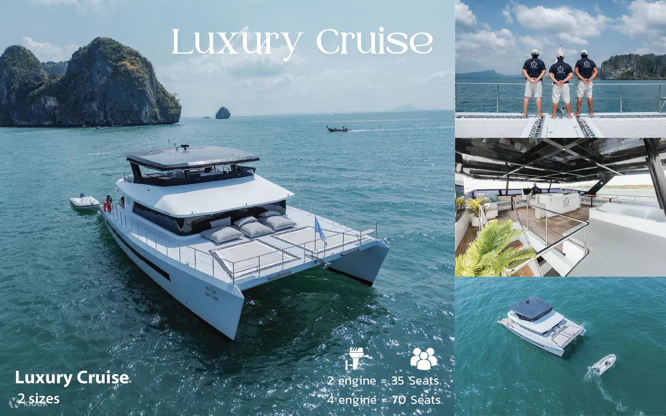 甲米四岛豪华游轮日出至日落浮潜之旅