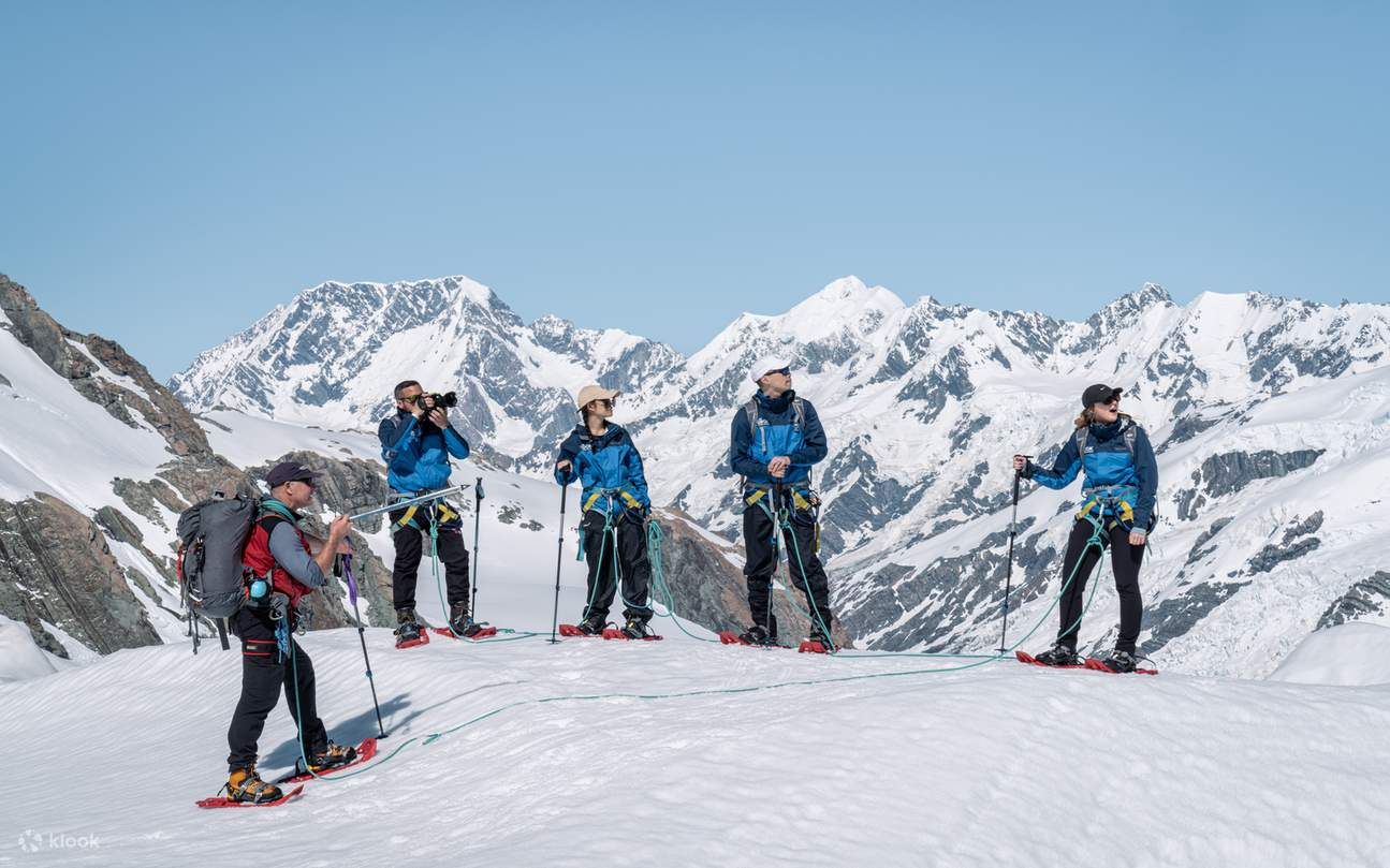 Experiencia de Senderismo en Helicóptero por el Glaciar Tasman en el Monte Cook