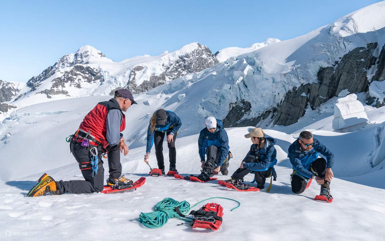 Experiencia de Senderismo en Helicóptero por el Glaciar Tasman en el Monte Cook