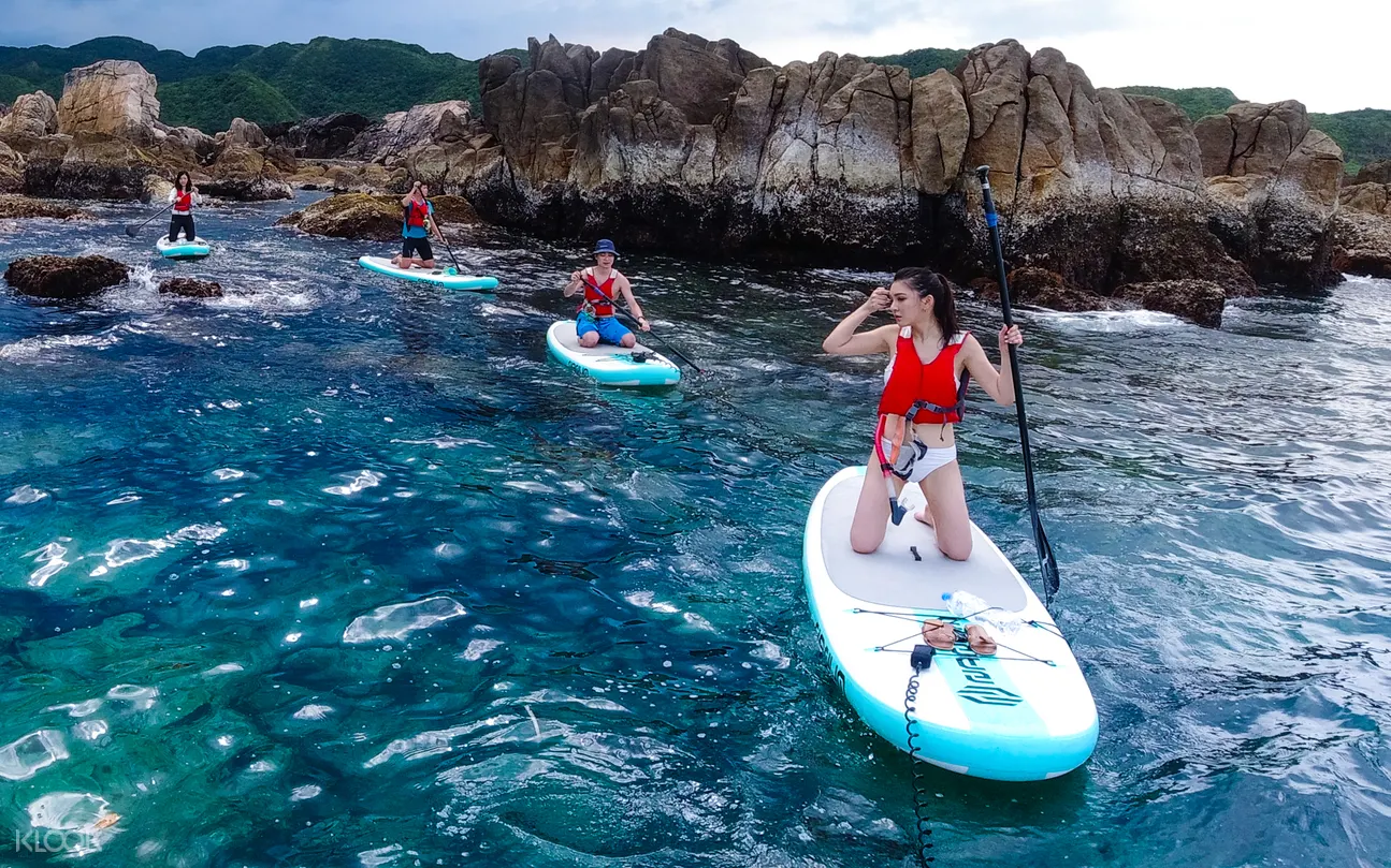新北 貢寮龍洞sup立式划槳 浮潛體驗 Klook客路