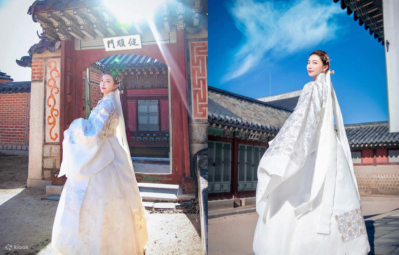 Traditional korean hanbok wedding dress sales