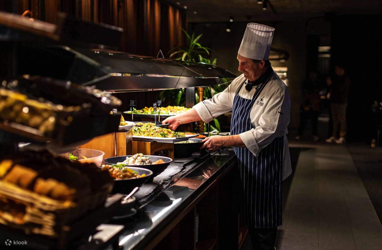 Indulge in a wide variety of delicious dishes, enjoying a delightful buffet dining experience together