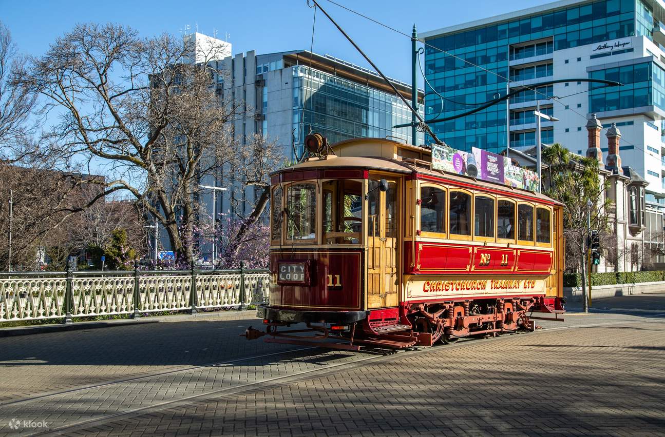 Christchurch Hop-on-Hop-off-Straßenbahn Worcester Brücke