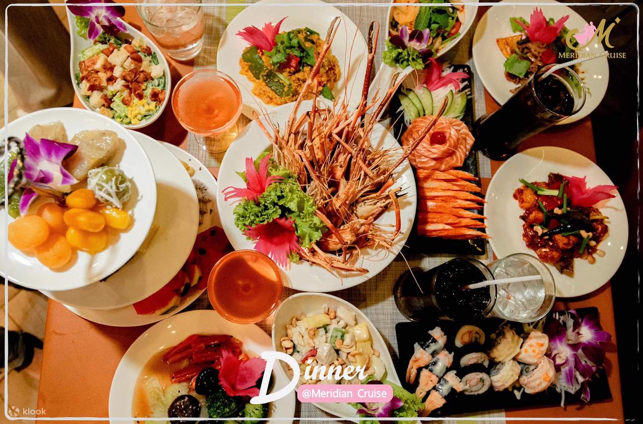 Savour a two hours buffet of a fusion of international food and seafood