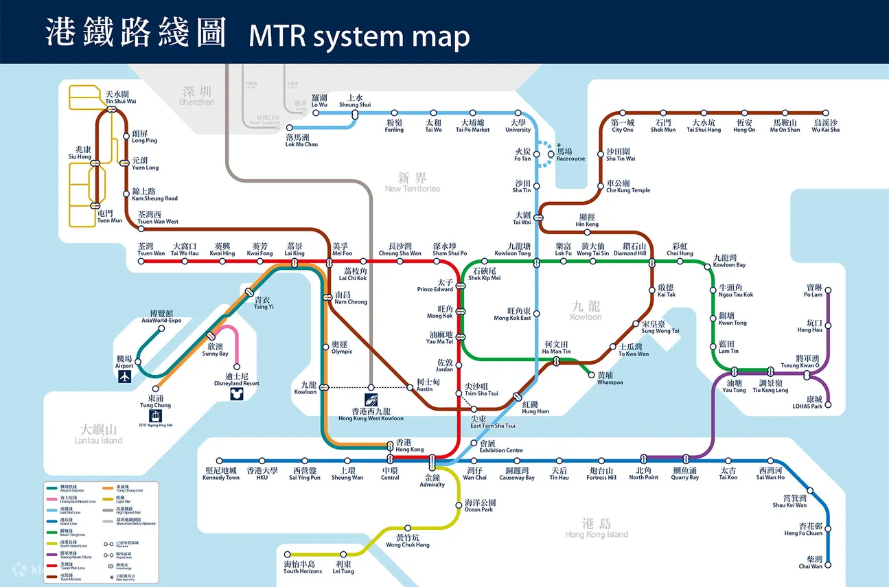港铁线路图