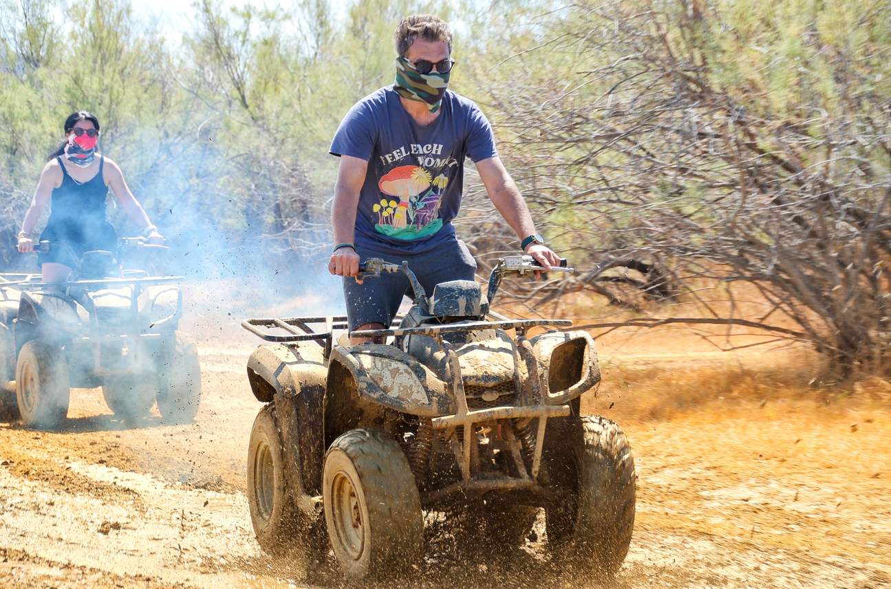 หลังจากการขับขี่บนทางโคลน