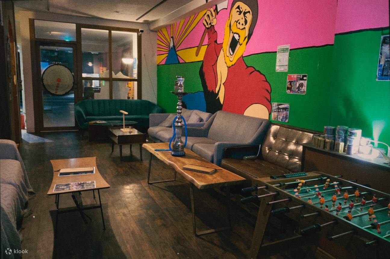 1 Day Private Axe Throwing, Shisha Bar in Asakusa Klook