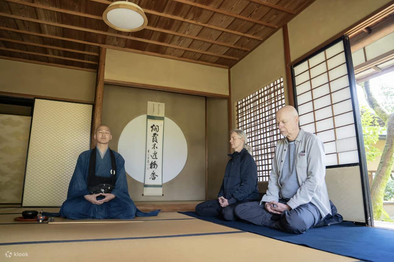 Kyoto: Zen-Meditation in einem privaten Tempel mit einem Mönch