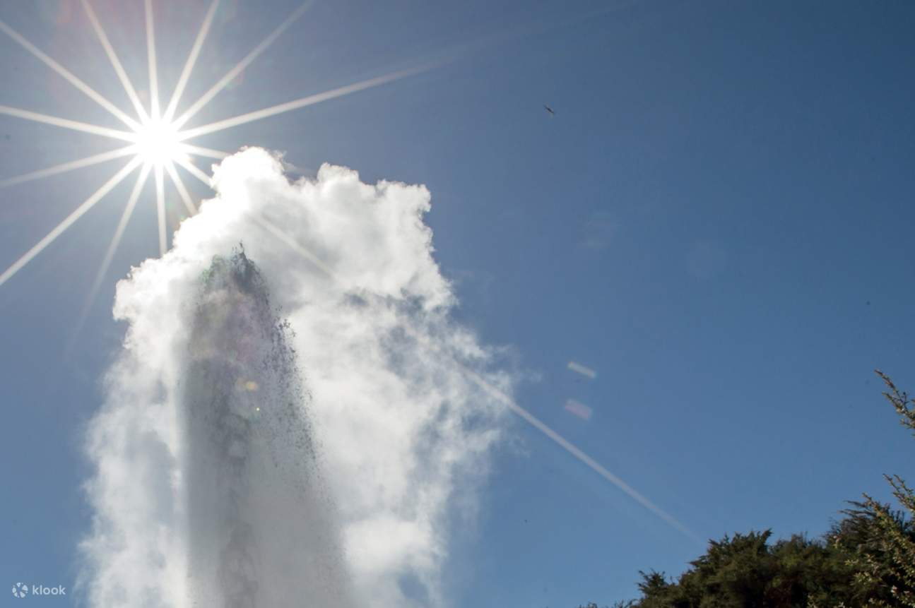 親眼見證懷奧塔普 (Wai-O-Tapu) 著名間歇泉的壯觀噴發