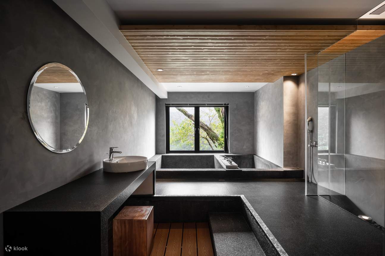 New Taipei: Bilik Mandian Air Panas Persendirian & Penginapan di Re Change Wulai