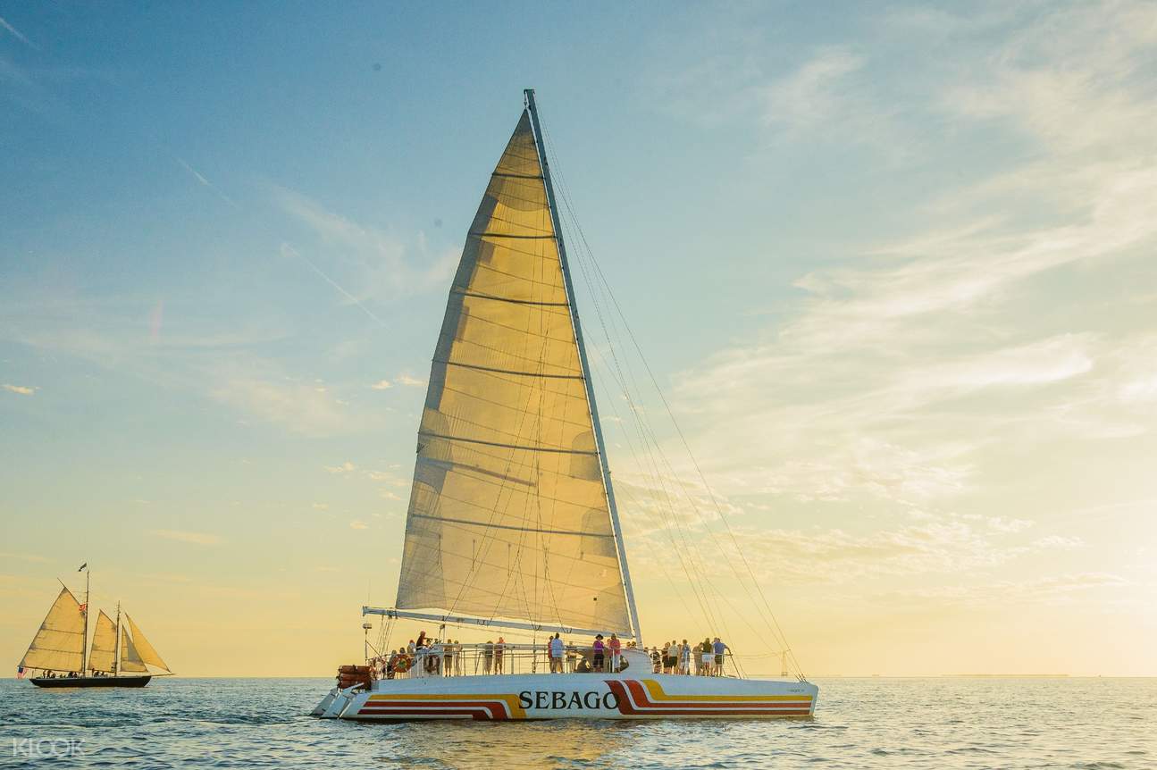 Champagne Sunset Sailing on a Catamaran in Key West Klook US
