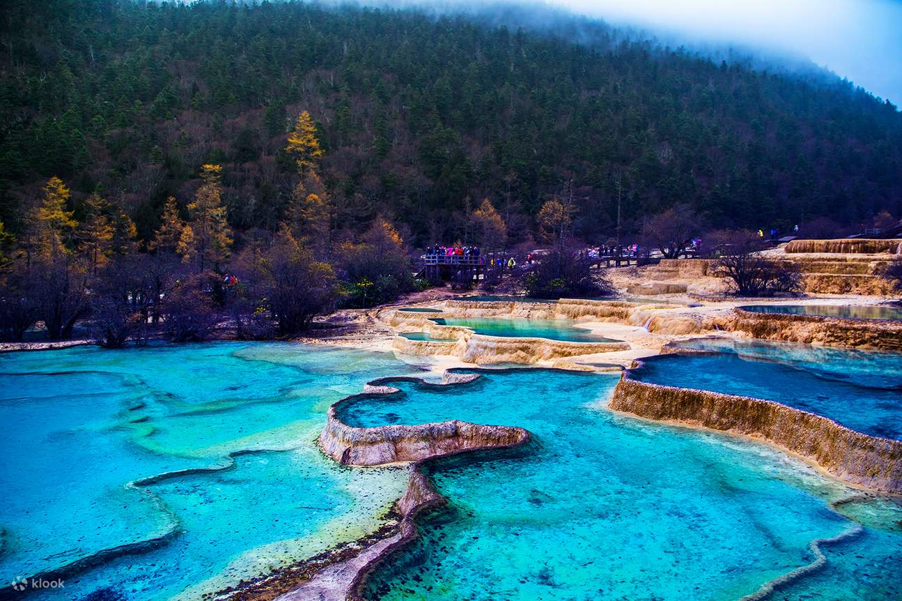 Excursion d'une journée à la base des pandas de Chengdu et à Huanglongxi