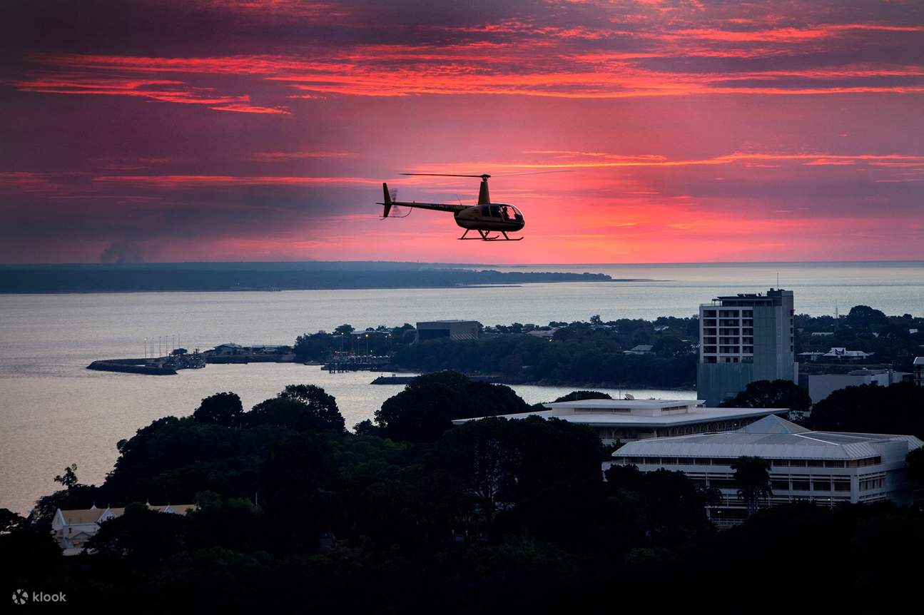 Volez le long du ciel rose