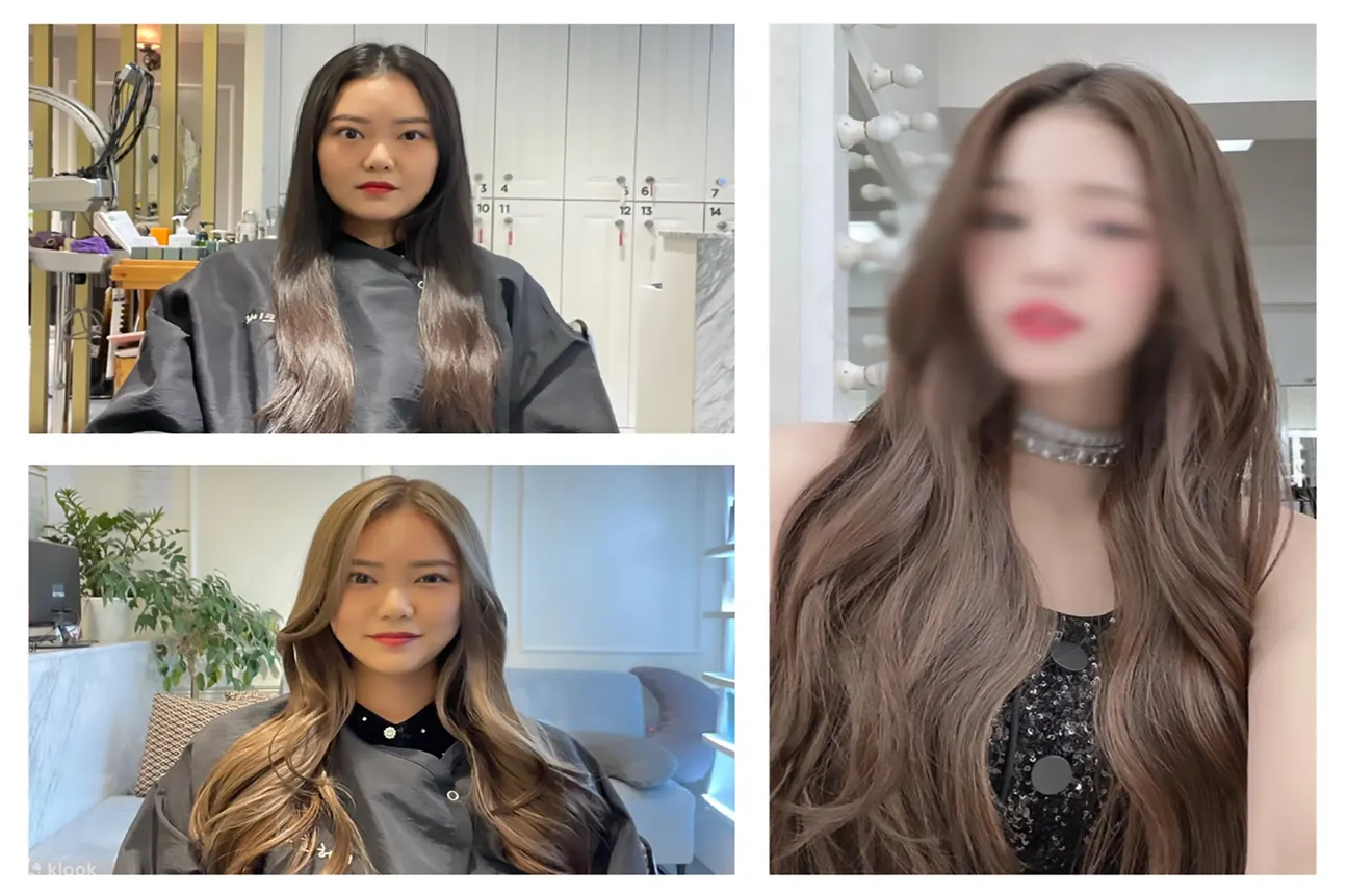 K-beauty K-pop 偶像发型设计和流行证件照