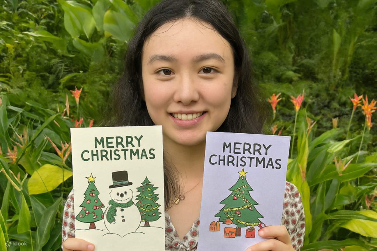 Kegembiraan Natal - Melukis Kartu Seni Cat Air