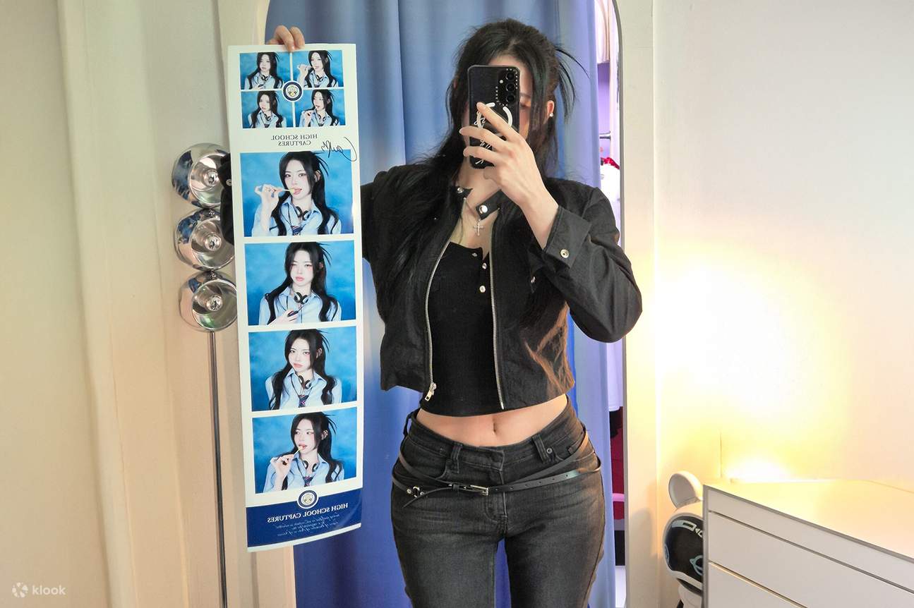 Fotograf 4 potongan saiz XL BESAR konsep filem vintaj 84cm di Hongdae