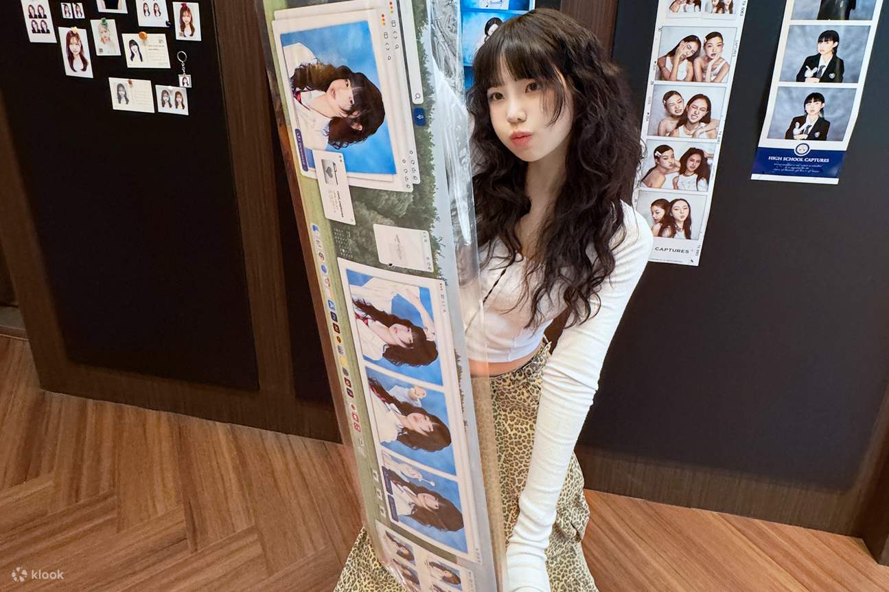 Fotograf 4 potongan saiz XL BESAR konsep filem vintaj 84cm di Hongdae