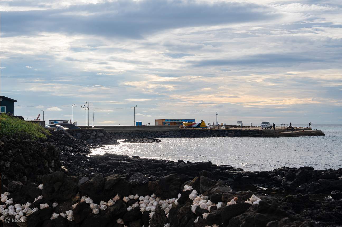 The Hyeopjae Beach view right in front of our Jeju branch